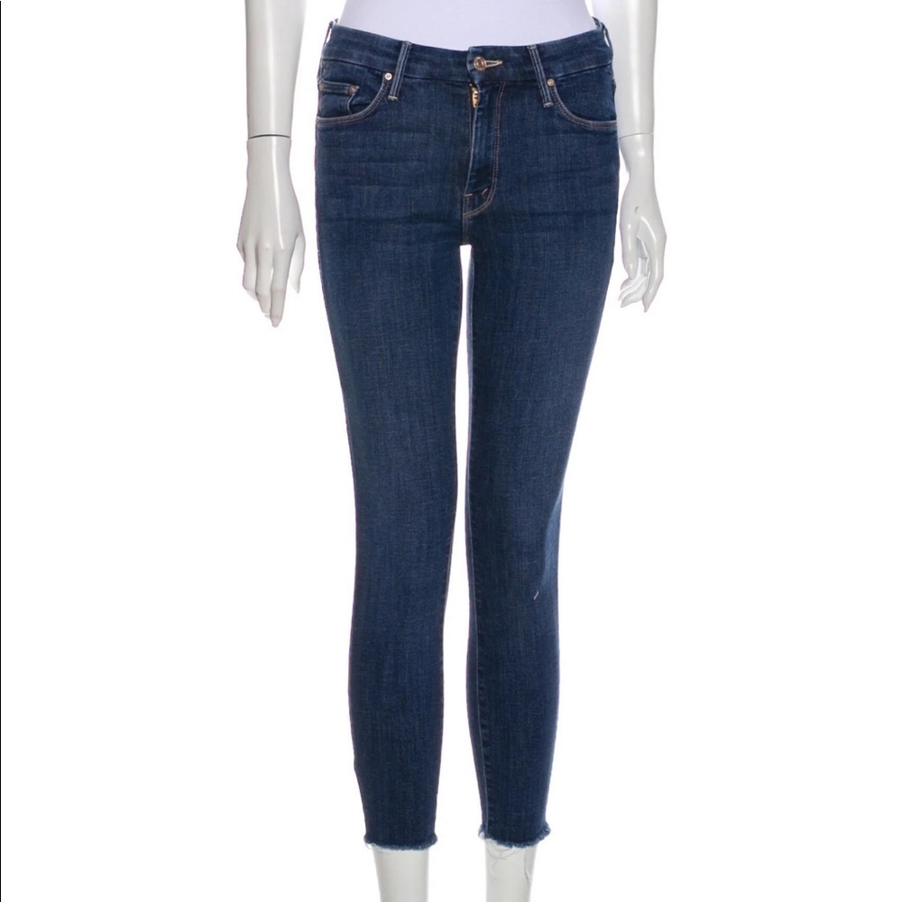 MOTHER Looker‎ Ankle Fray Girl Crush Wash Jeans